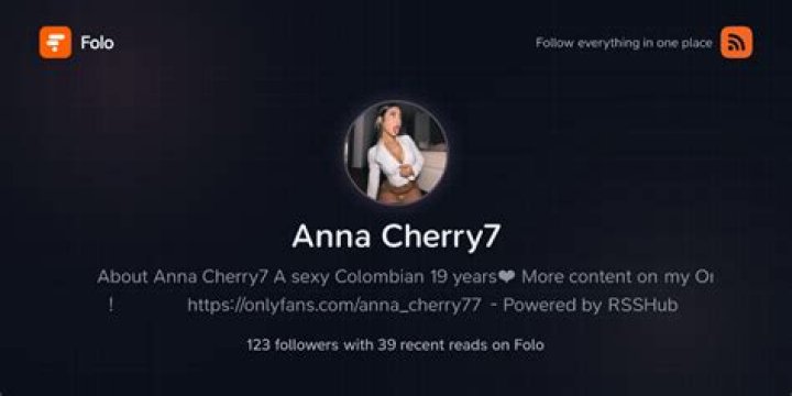 Discovering Anna Cherry7: A Look at the Colombian Model and Online Creator