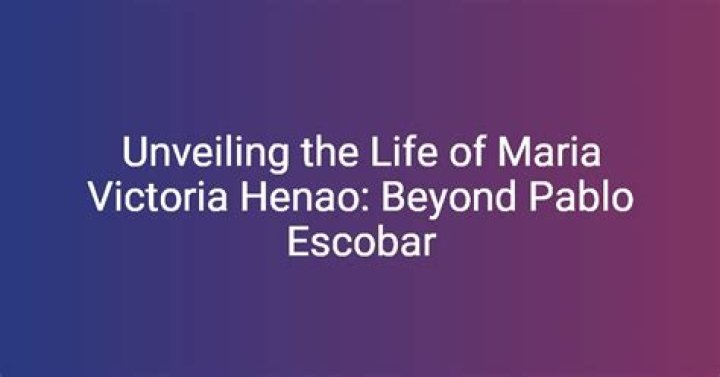 Uncover The Secrets Of Pablo Escobar's Wife: Maria Victoria Henao Revealed