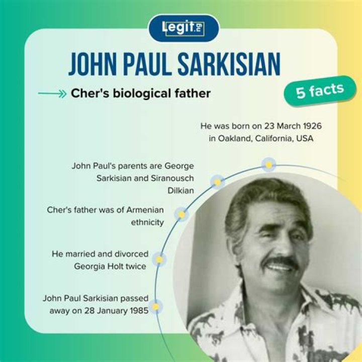 Uncovering the Life of John Sarkisian: Cher's Father and His Unique Story